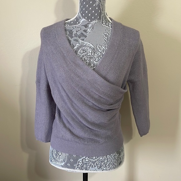Long Sleeve Wrap Sweater - Picture 1 of 5